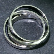 Edelstahl Ringe 3 er Ring