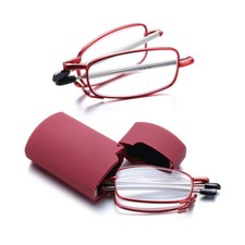Tragbare Lesebrille Faltbar Lesehilfe Sehhilfe +1,0 +4,0 Unisex Faltbar Anti-Bla