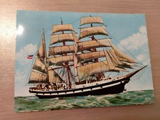 Postkarte Segelschiff Seute