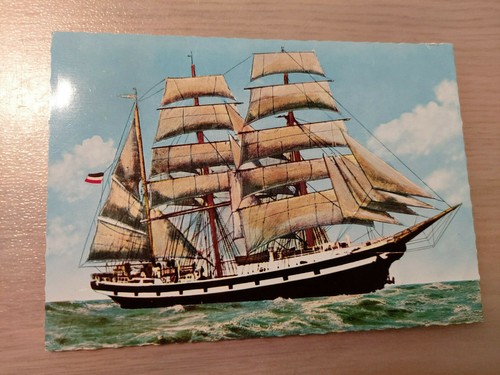 Postkarte segelschiff seute - postkarte,