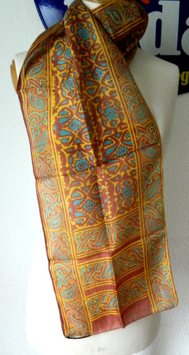 Vintage 70er jahre seidenschal - 70er,