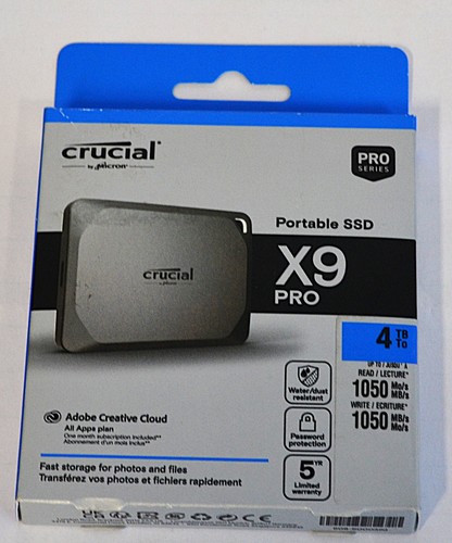 Crucial 4tb externe ssd - x9,
