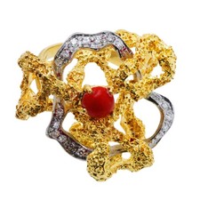 Designer Ring 750 Gold 18 Kt