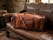 Ledertasche Ziege Reisegepäck