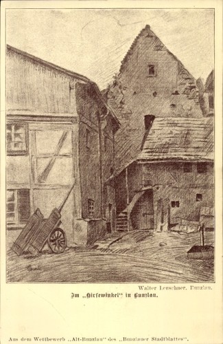 Künstler walter leuschner - künstler, ak