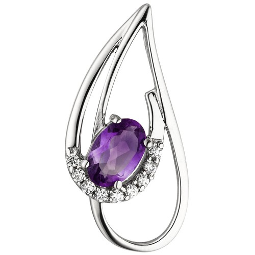 Kettenanhänger amethyst - kettenanhänger,