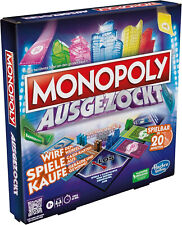 Monopoly Ausgezockt Brettspiel, schnelles Monopoly Familien-Spiel 2–4 Spieler