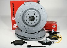 Zimmermann gelochte Sport Bremsscheiben 340 mm Bremsbeläge vorne für Audi TT