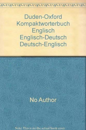 Duden oxford kompaktworterbuch - duden-oxford,