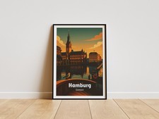 Hamburg retroposter - hamburg,