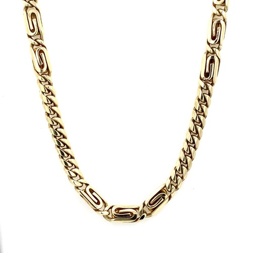Figarokette gelbgold 585er - figarokette,