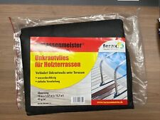 Terrassenmeister® Unkrautvlies für Terrassen, 10x1,57m  schwarz, wasserdurchläss
