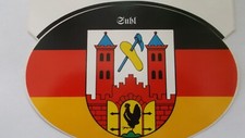 Aufkleber Suhl, oval