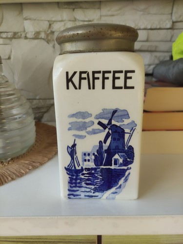 Vintage kaffee dose kaffeedose - kaffee,