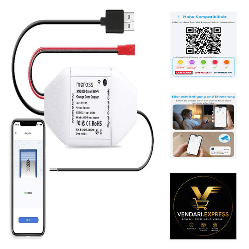 Meross smart garagentoröffner - meross,
