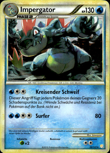 Impergator rare holo heartgold - rare,