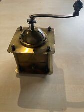 Kaffeemühle  Messing Ramses Höhe 20 cm Vintage Retro Mühle für Kaffeebohnen