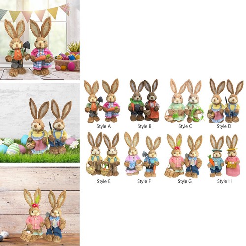 2stk stroh osterhase - 2stk,