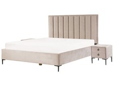 Schlafzimmer Set Bett beige