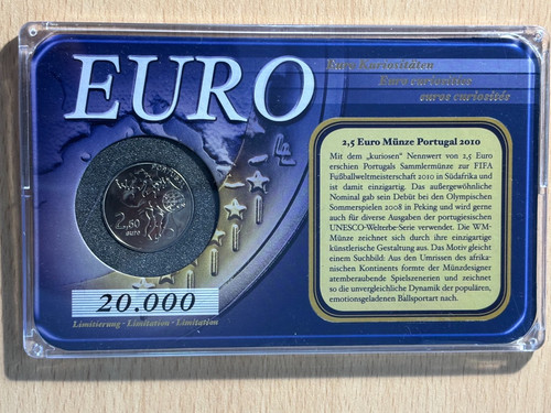 Euro münze portugal - 2,5,