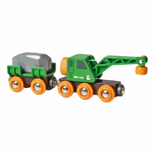 Brio grüner kranwagen - grüner,