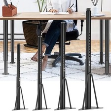 4x Tischbeine Eisen Optik