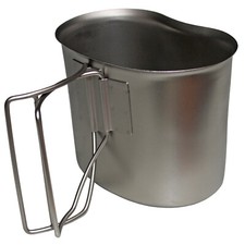 MFH US Feldflaschen Becher 500 ml zwei Faltbügel passend zu 1 Qt US-Feldflasche 