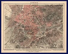 Stadtplan anno 1901 - Athen