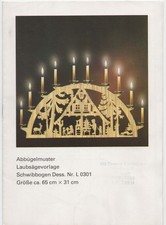 Laubsägevorlage Schwibbogen Abbügelmuster L 0301 unbenutzt