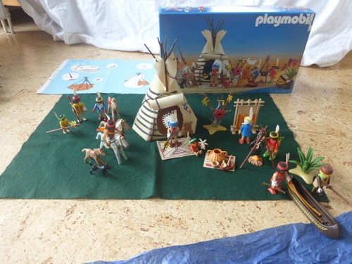 Playmobil 3733 indianer dorf - 3733,