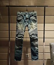 BALMAIN Biker Jeans Herren, Gr. W29/S, slim, blau, NEUwertig, NP 1200€