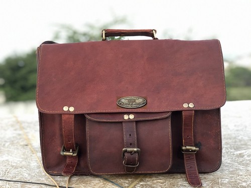 Herren leder vintage laptop - vintage,