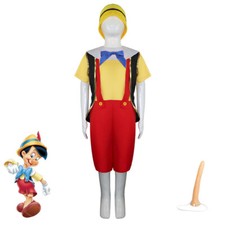 Cosplay The Adventures of Pinocchio Kostüme Halloween Erwachsene Kinder Full Set