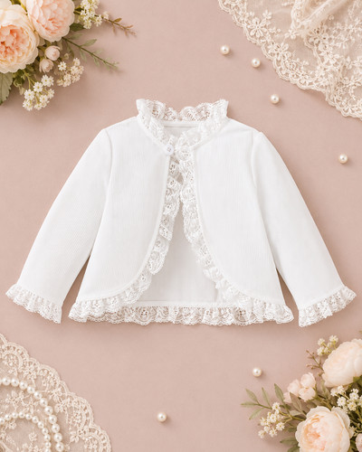Süße mädchen strickjacke - süße, mädchen-strickjacke/