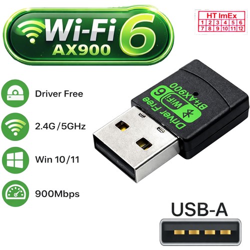 Adapter 2in1 ax900 wifi - 2in1, 6