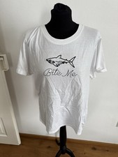 Love Peace and lazy days T-Shirt „Bite me“ Gr. L weiß