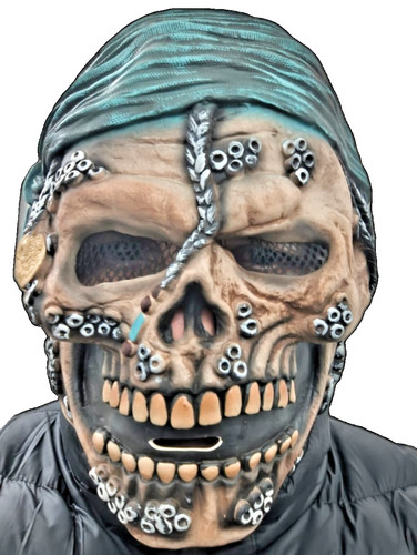 Gruselige maske zombie pirat - gruselige,
