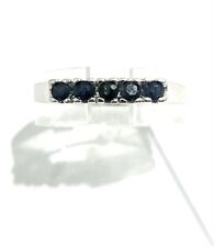 835/ Silber Ring, Damen Ring, Saphir, Gr. 54, größenverstellbar, guter Zustand.