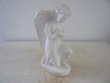 Alter Engel Gips Shabby Weiss Brocante Nostalgie Vintage Figur Landhaus Deko