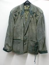 grüne Wildleder Trachten Jacke Gr. 50