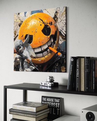 Leinwand bild smiley gangsta - bild,