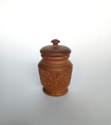 Alte dose rund - holzdose,