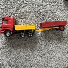 SIKU 3724 Mercedes Actros LKW Lastkraftwagen sonder Model massiv mit Anhänger 