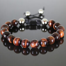 Herren Shamballa Armband Armreifen Bracelet Biker Mode Perlenarmband ,Tigerauge