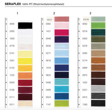 Seraflex Amann Mettler 130m elastischer Nähfaden, 38 Farben zur Auswahl