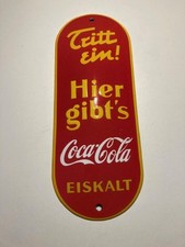 Coca-Cola-Email-Türschild