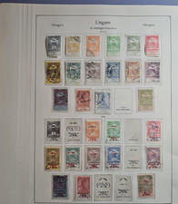 Sammlung Ungarn 1913 bis 1916 gestempelt auf KABE Seiten