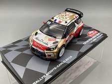Modellautos 1:43 vermutlich Atlas Citroen DS3 WRC Rallye Monte Carlo '13 Vitrine