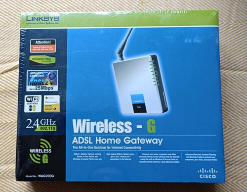 Linksys wireless adsl home - wireless-g,