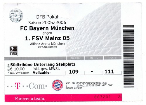 Ticket pokal bayern münchen - münchen,